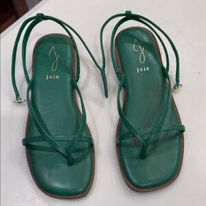 Joie Emerald Green Strappy Sandals